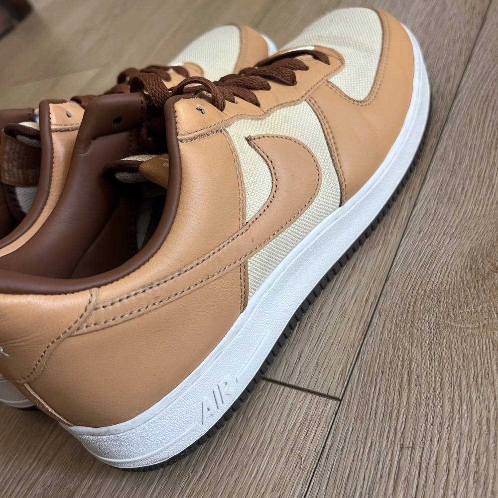 Air Force 1 Low "Acorn" Tan Cream with Leather Canvas. Mens 11 - Picture 8 of 9
